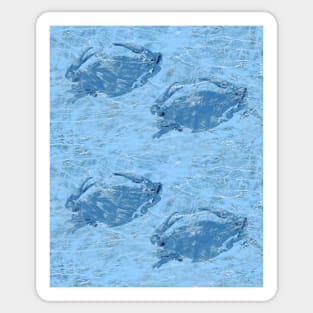 Blue crabs underwater Sticker